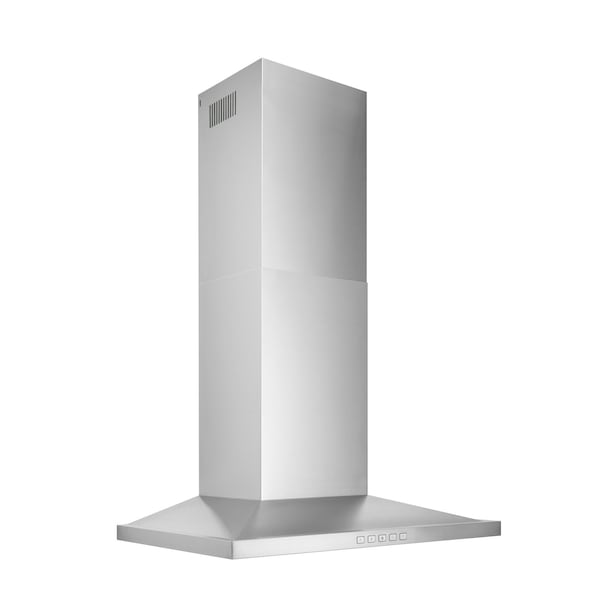 Broan-Nutone 30 in. Stainless Steel Convertible Wall-Mount Low Profile Pyramidal Chimney Range Hood BWS2304SS - main